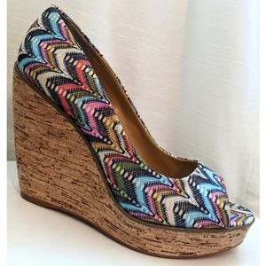 Nine West Patterned Wedges